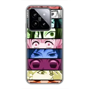 Силиконовые чехлы с глазами Anime для Сяоми 14 (Глаза Хашира)