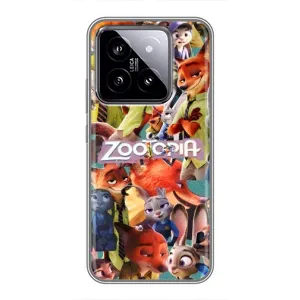 Силіконовий чохол з принтом Зоотрополіс для Xiaomi 14 (Колаж героїв)