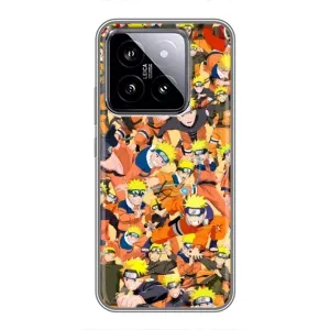 Чехлы с принтом Наруто на Xiaomi 14 (Коллаж Наруто)