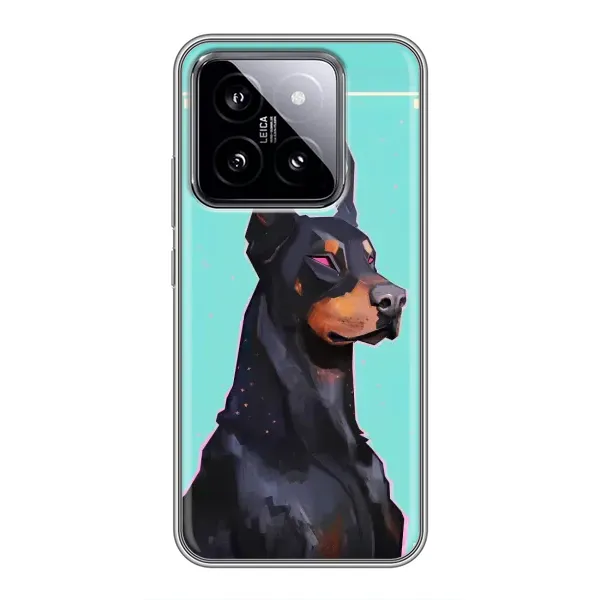 Чехол с рисунком «Король доберман» для Xiaomi 14 Чехол с рисунком «Король доберман» для Xiaomi 14