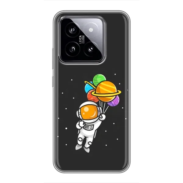 Чехол с рисунком «Космонавт с шариками» для Xiaomi 14 Чехол с рисунком «Космонавт с шариками» для Xiaomi 14