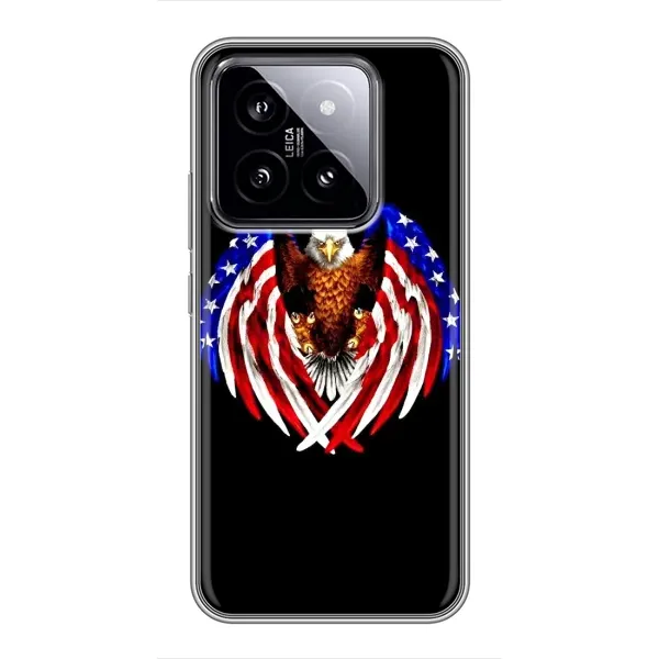 Чехол с рисунком «Крылья США» для Xiaomi 14