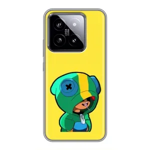 Чохол Бравл Старс для Xiaomi 14 (Леон (LEON))