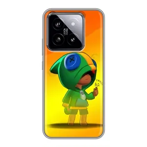 Чохол Бравл Старс для Xiaomi 14 (LEON в кофті)