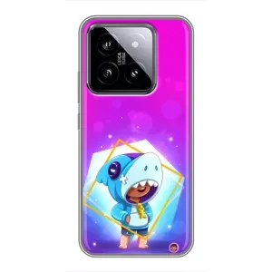 Чохол Бравл Старс для Xiaomi 14 (Леон у костюмі Акули)