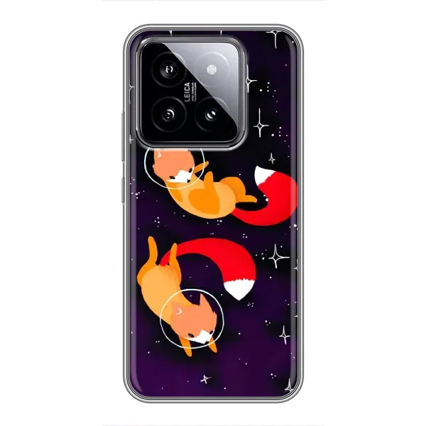 Чехол с рисунком «Лисы» для Xiaomi 14 Чехол с рисунком «Лисы» для Xiaomi 14