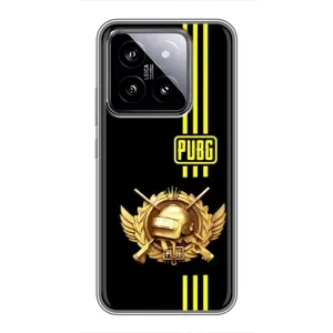Чохол (TPU) з картинкою "Лого Пабг" на Сяомі 14 (Логотип PUPG)