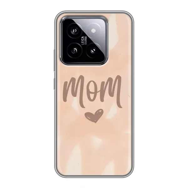 Чехол с рисунком «Love mom» для Xiaomi 14 Чехол с рисунком «Love mom» для Xiaomi 14