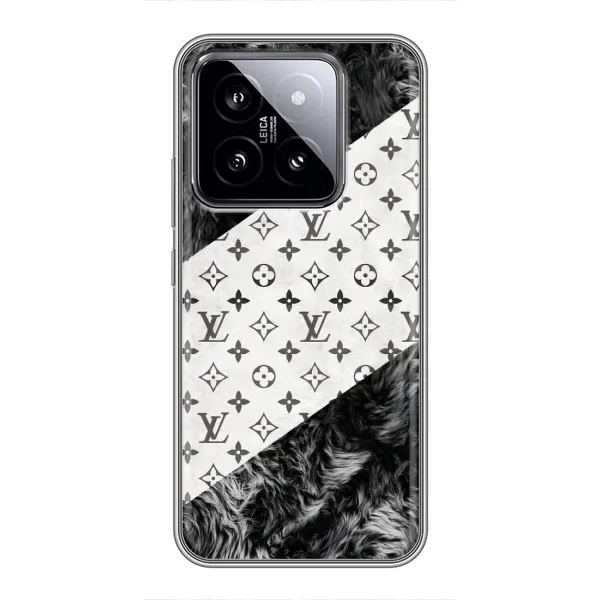 Чехол с рисунком «LV на белом» для Xiaomi 14