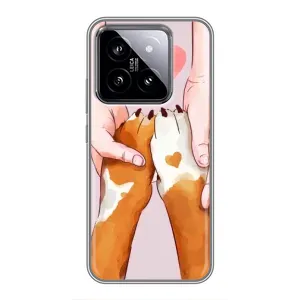 Чехол (ТПУ) Милые собачки для Xiaomi 14 (Любовь к собакам)