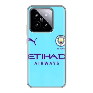 Силиконовые Чехлы принт Футбол на Xiaomi 14 (Man City)