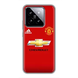 Силиконовые Чехлы принт Футбол на Xiaomi 14 (Man United)