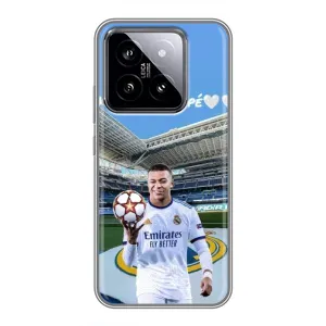 Чехол (TPU) с Футболистом на Xiaomi 14 (Mbappe Real)