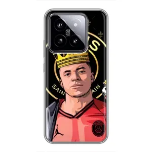 Чохол (TPU) з Футболістом на Xiaomi 14 (Mbappe King)