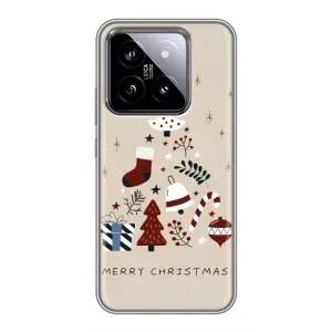 Чехол Санта Клаус для Xiaomi 14 (Merry Christmas)