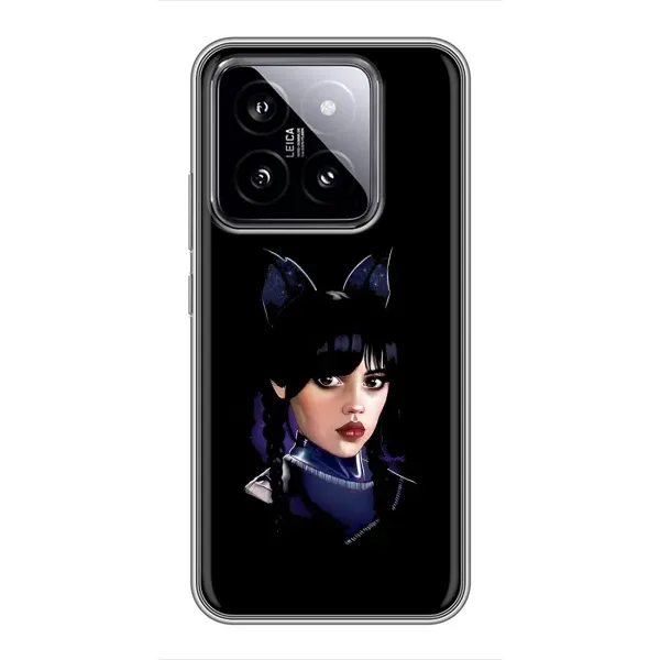 Чехол с рисунком «Милая Уэнсдей» для Xiaomi 14 Чехол с рисунком «Милая Уэнсдей» для Xiaomi 14