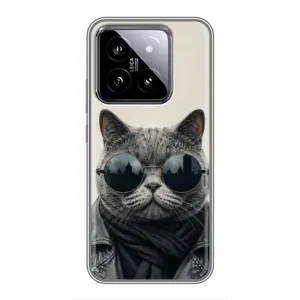 Чехол на тематику: Коты для Xiaomi 14 (Модный кот)