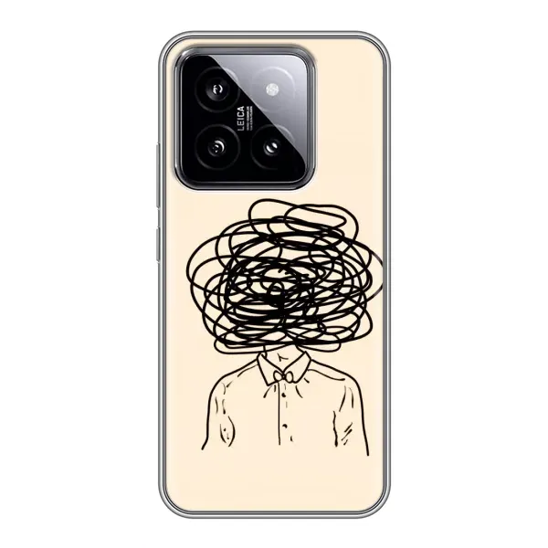 Чехол с рисунком «Мысли» для Xiaomi 14