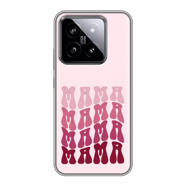 Чехол с рисунком «Надпись мама» для Xiaomi 14 Чехол с рисунком «Надпись мама» для Xiaomi 14