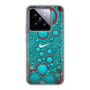 Силиконовый Чехол на Xiaomi 14 с картинкой Nike (Найк зеленый)
