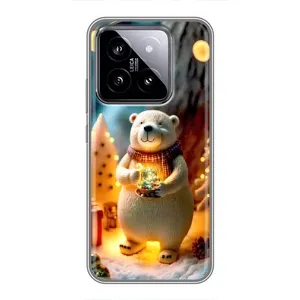 Чехлы на Новый Год Xiaomi 14 (Новогодний ведмеженок)