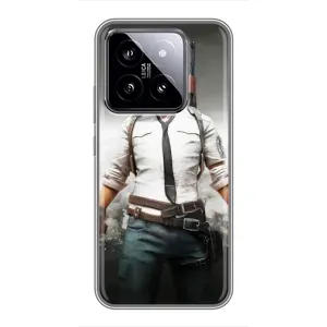 Чохол з картинкою "Герой Pubg" на Xiaomi 14 (Пабг)