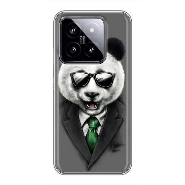 Чехол с рисунком «Панда в очках» для Xiaomi 14 Чехол с рисунком «Панда в очках» для Xiaomi 14