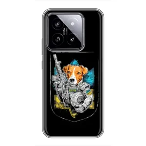 Чехол с принтом для Xiaomi 14 (Патрон Воин)