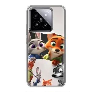 Силіконовий чохол з принтом Зоотрополіс для Xiaomi 14 (Персонажі Зоо)