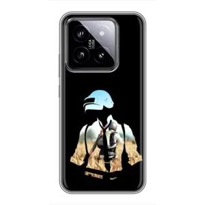Чохол з картинкою "Герой Pubg" на Xiaomi 14 (Пубг мен)