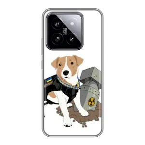 Чехол с принтом Собаки Патрон для Xiaomi 14 (Пёс Патрон с ракетой)