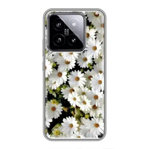 Чехол с рисунком «Рамка в ромашках» для Xiaomi 14