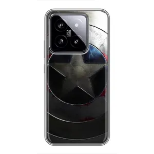 Чохол с Щітом Капітана Америки на Xiaomi 14 (Ретро Щит Капітана)
