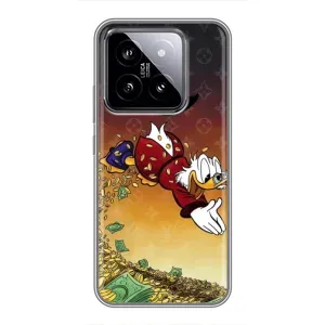 Силиконовый чехол для Xiaomi 14 (Скрудж Луи Виттон)