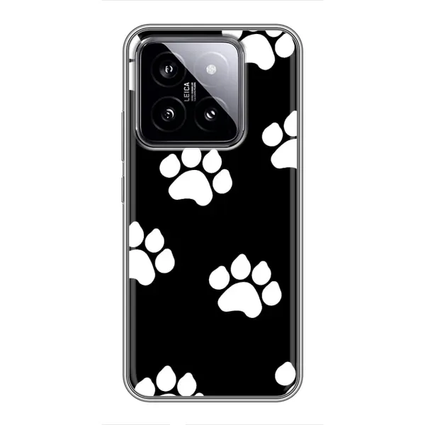 Чехол с рисунком «Следы собак» для Xiaomi 14 Чехол с рисунком «Следы собак» для Xiaomi 14