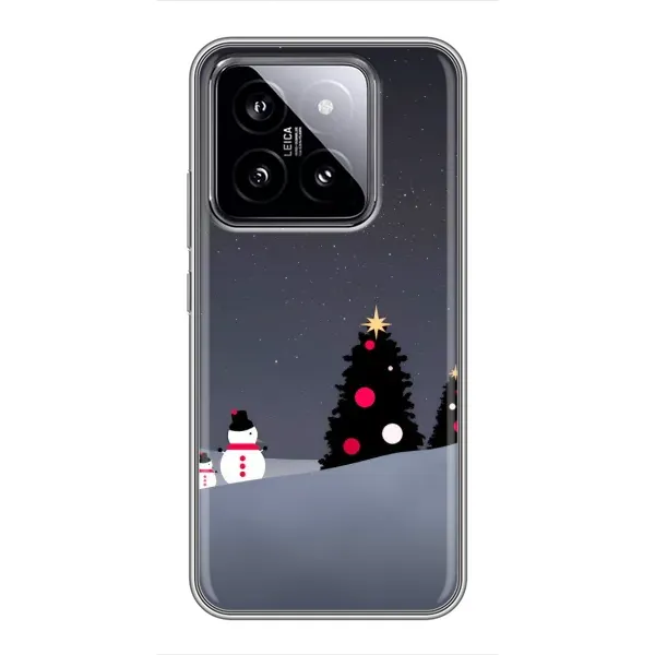 Чехол с рисунком «Снеговички» для Xiaomi 14