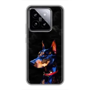 Бампер для Xiaomi 14 с картинкой "Песики" (Собака Мопс)