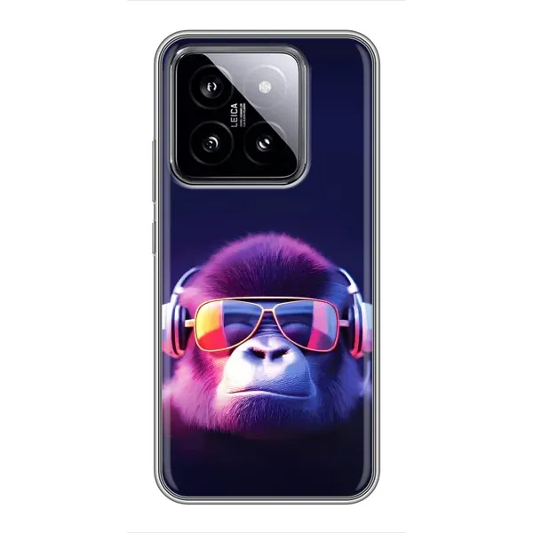 Чехол с рисунком «Стильная обезьяна» для Xiaomi 14