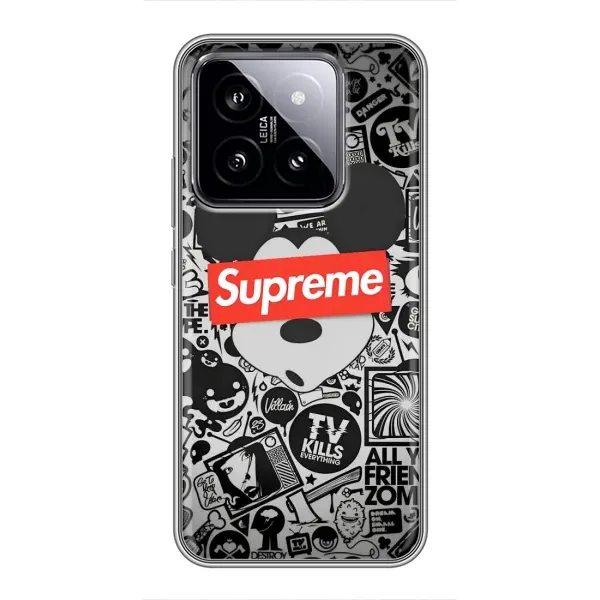 Чехол с рисунком «Supreme Маус» для Xiaomi 14 Чехол с рисунком «Supreme Маус» для Xiaomi 14
