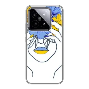 Чехол на Xiaomi 14 Украинский дизайн (Украинка на всю голову)