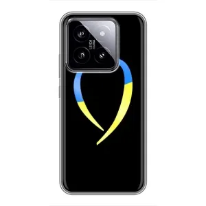 Силиконовый Чехол на Xiaomi 14 (Я-Украина) (Украинское сердце)