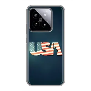 Чехол Флаг USA для Xiaomi 14 (USA)
