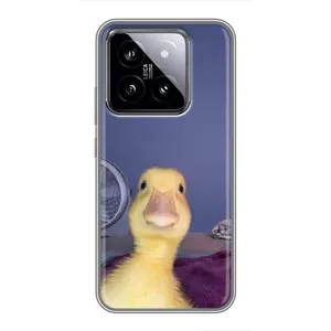 Бампер с принтом Мемы для Xiaomi 14 (Утка)
