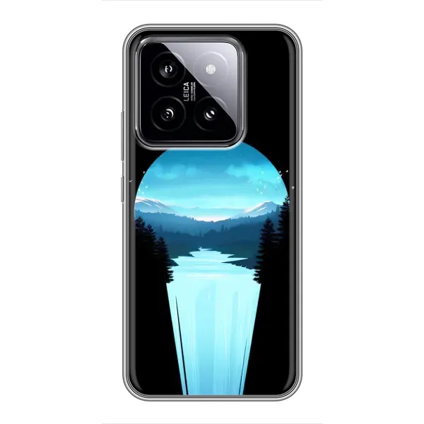 Чехол с рисунком «Синий Водопад» для Xiaomi 14 Чехол с рисунком «Синий Водопад» для Xiaomi 14