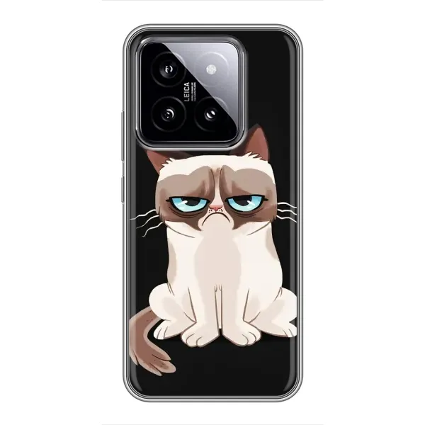 Чехол с рисунком «Взгляд кота» для Xiaomi 14 Чехол с рисунком «Взгляд кота» для Xiaomi 14