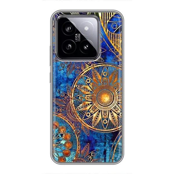 Чехол с рисунком «Золотые узоры» для Xiaomi 14