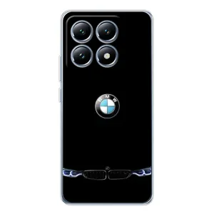 Силіконовий бампер з картинкою машини на Xiaomi 14T Pro (Чорний BMW)