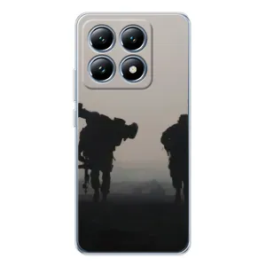 Чехлы на военную тематику для Xiaomi 14T Pro (Бой солдат)