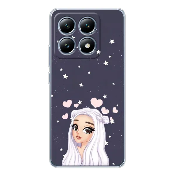 Чехол с рисунком «Девушка и сердечки» для Xiaomi 14T Pro Чехол с рисунком «Девушка и сердечки» для Xiaomi 14T Pro
