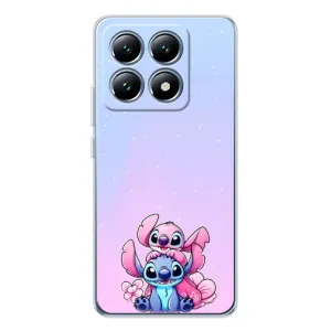Чехол с рисунком Стич для Xiaomi 14T Pro (Энджл и Стич)
